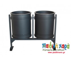 Επιστύλιος διπλός κάδος 220lt (110lt x 2)